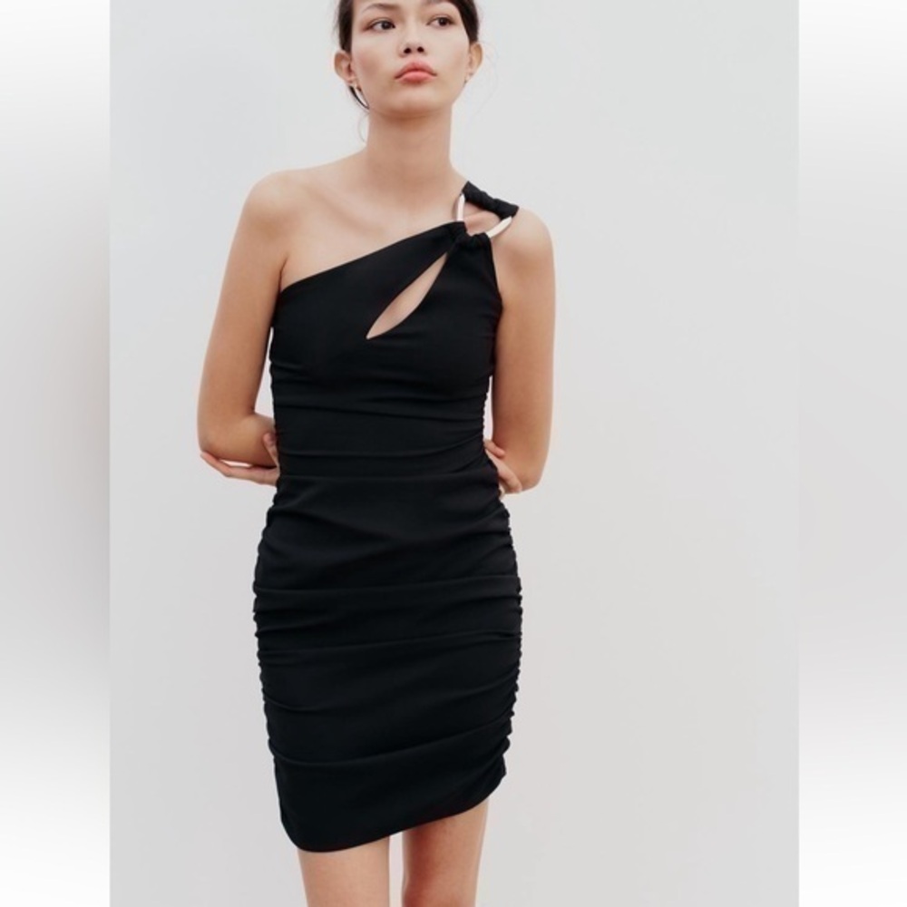 ZARA Draped Mini Dress